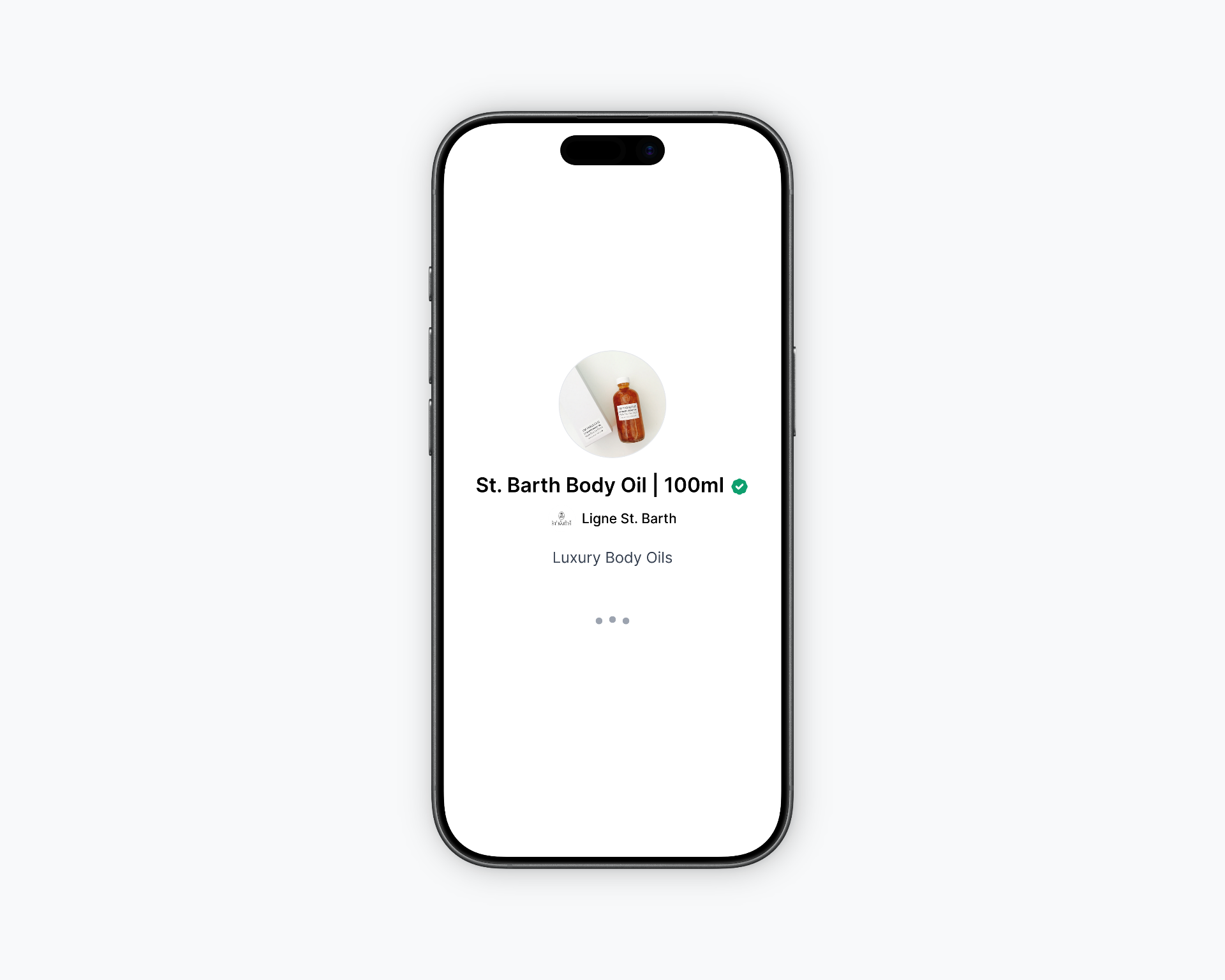 Loading state for QR code scanned by user