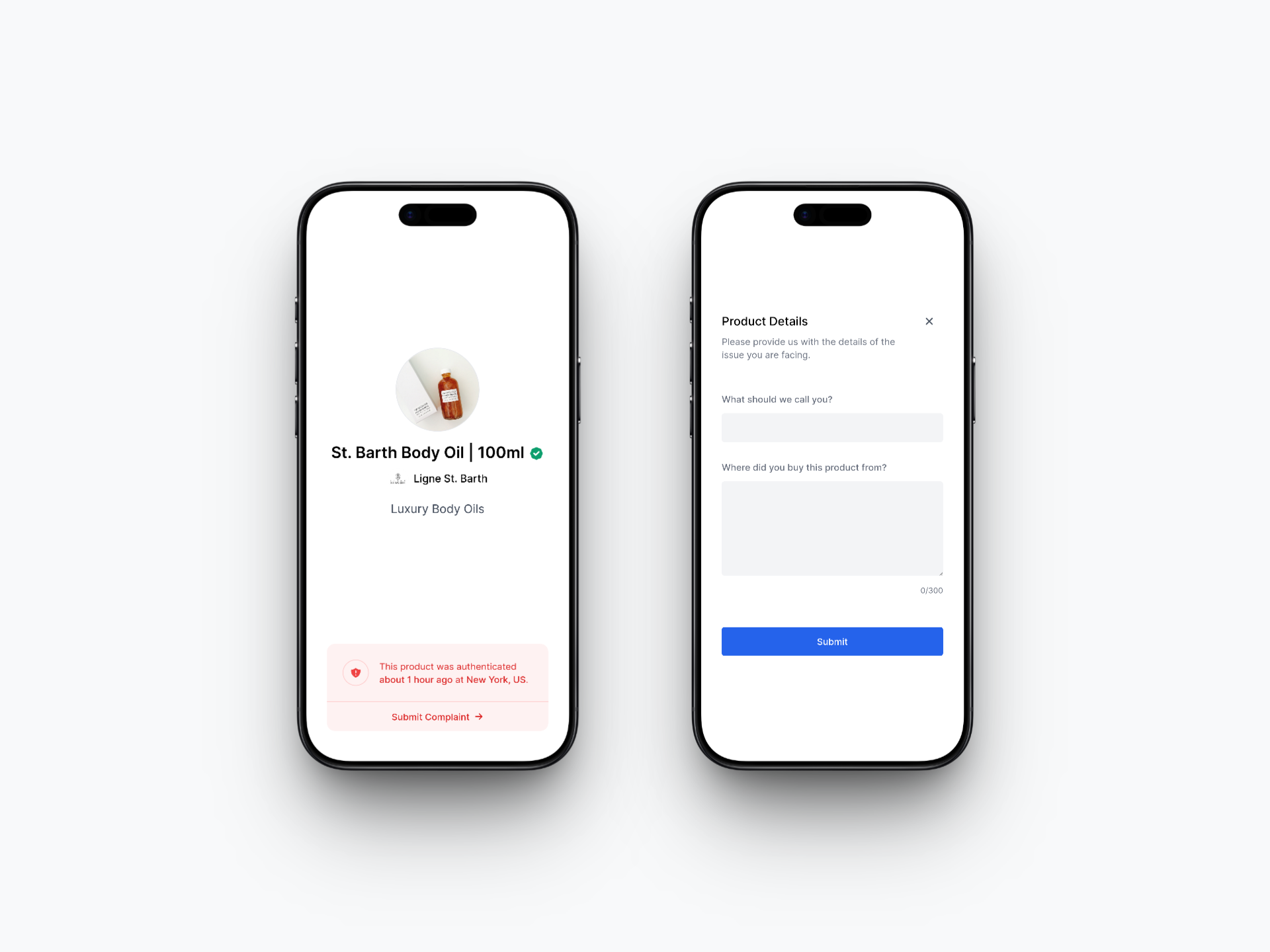Fake QR code detected. Give feedback about the purchase